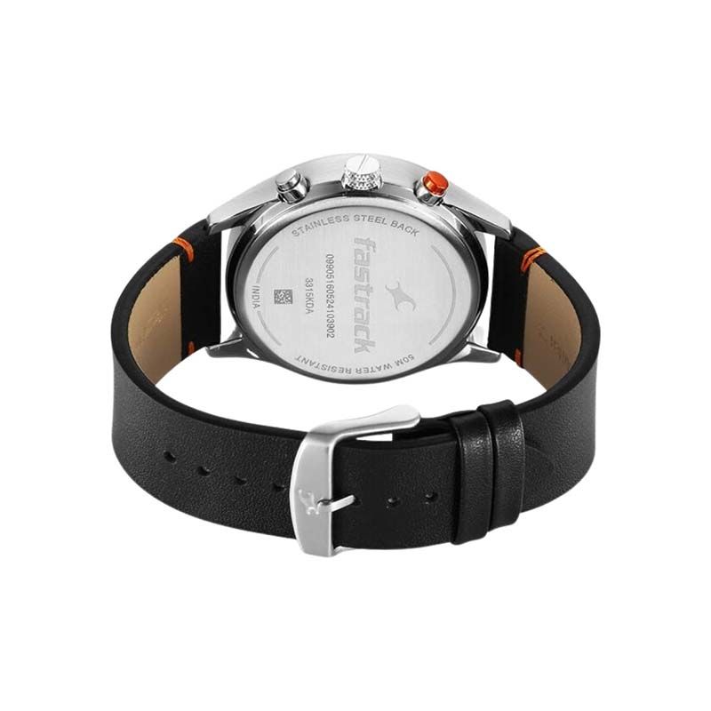 Fastrack Opulence Sun Moon Chronograph Quartz 3315kl01 Mens Watch