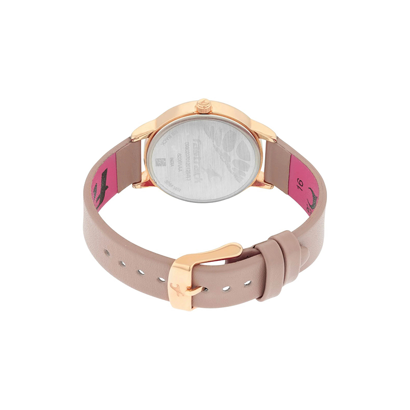 Fastrack Ruffles 6206WL02 Leather Strap Women's Watch
