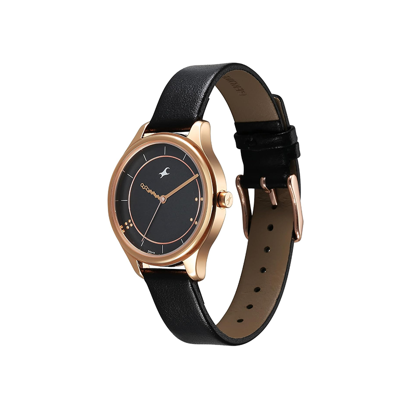 Fastrack Stunners Quartz 6296WL01 Analog Leather Strap Women’s Watch