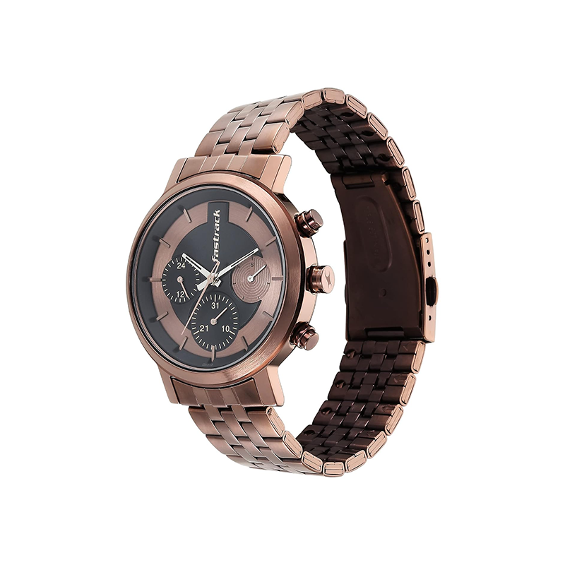 Fastrack Tick Tock Quartz 3287qm03 Mens Watch