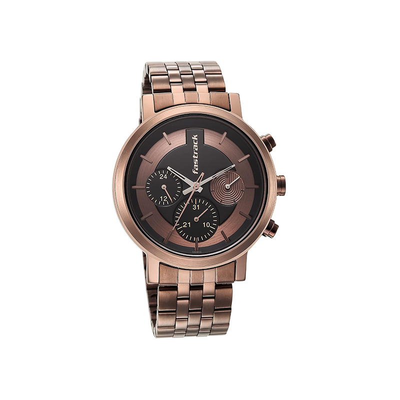 Fastrack Tick Tock Quartz 3287qm03 Mens Watch