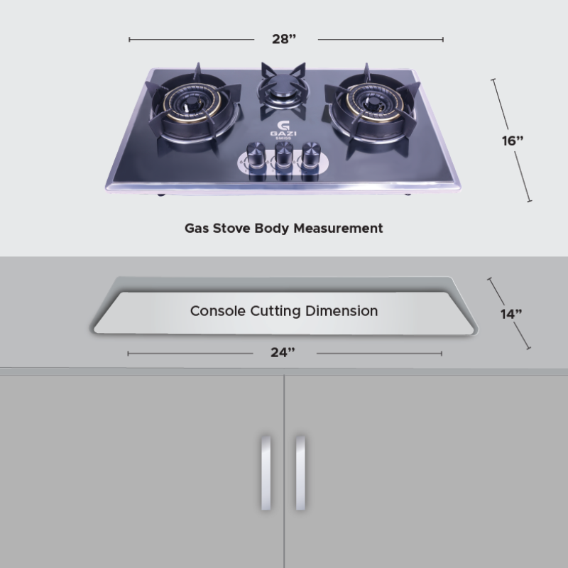 Gazi Eg B712s Smiss Gas Stove