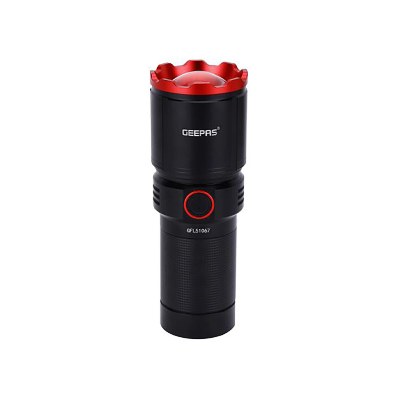 Geepas GFL51067 Rechargeable LED Flashlight With Power Bank