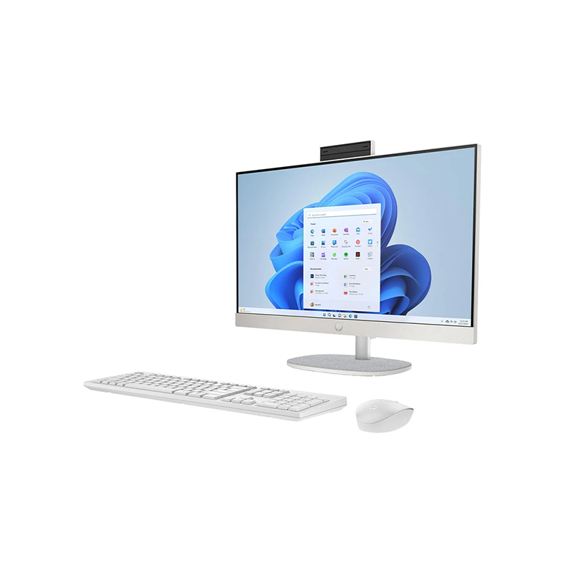 HP AIO 24-CR0073D Intel Core i5-1335U 8GB DDR4 RAM 512GB SSD 23.8 Inch FHD Shell White All in One PC