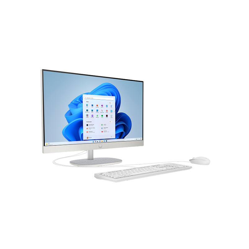 HP AIO 24-cr0096ny Intel Core i7 1355U 16GB RAM 512GB SSD 23.8 Inch FHD Touch IPS Display Shell White All in One Brand PC