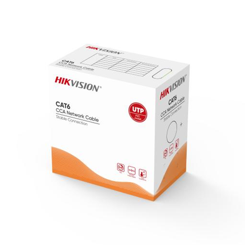 Hikvision DS-1LN6U-Z CCA PVC 23AWG CCA Cat6 UTP Cable