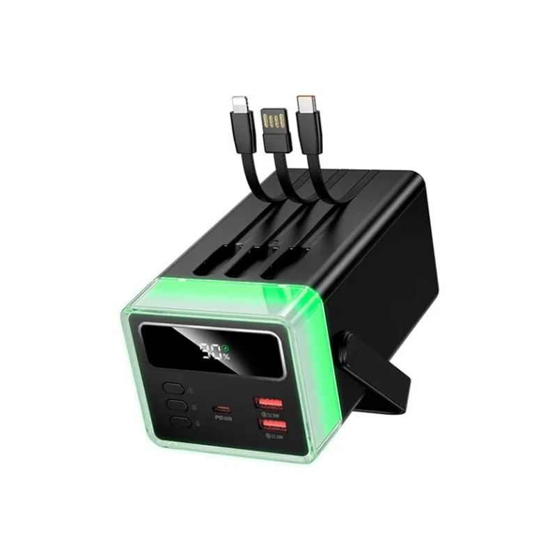 Hoco DB103A 65W High Capacity Power Bank with Camping Light - 60000mAh