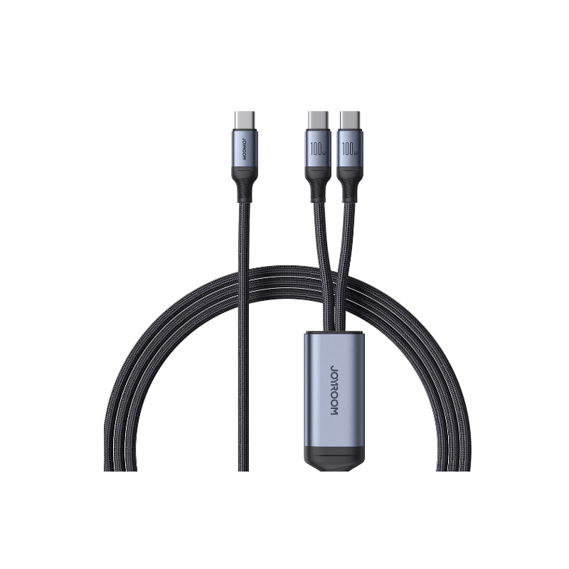 Joyroom A21 100W PD 2-in-1 Braided Fast Charging Cable