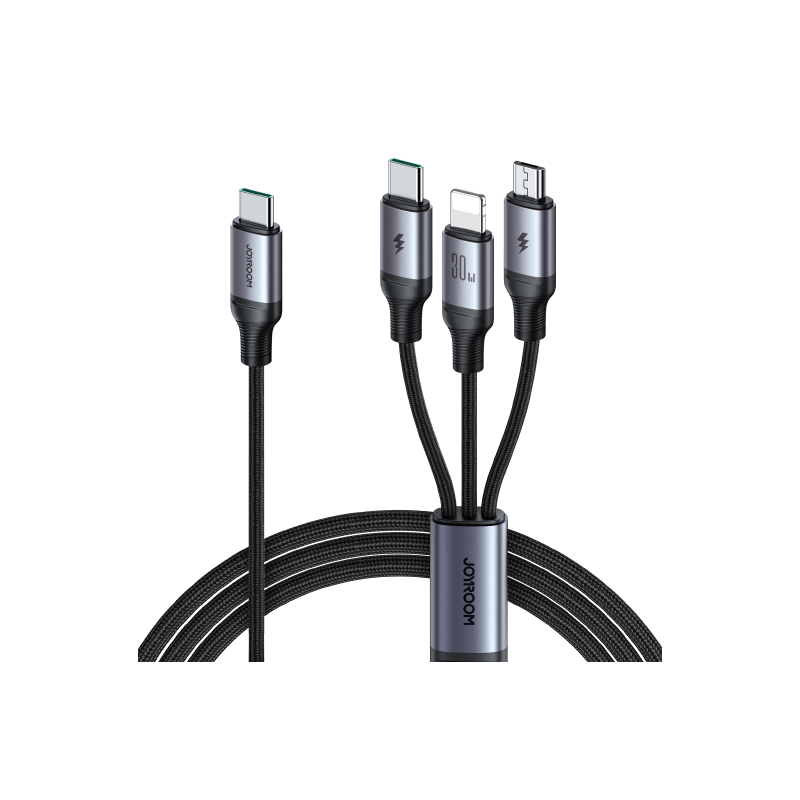 Joyroom A21 100W PD 3-in-1 Braided Fast Charging Cable