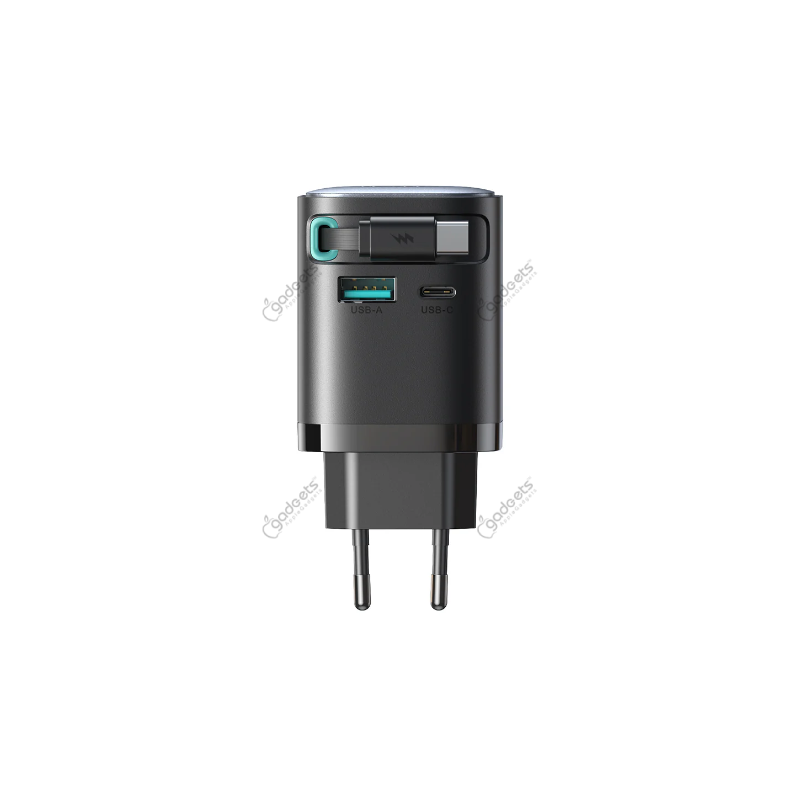 Joyroom JR-TCL02 GaN Charger with Retractable Cable - 65W