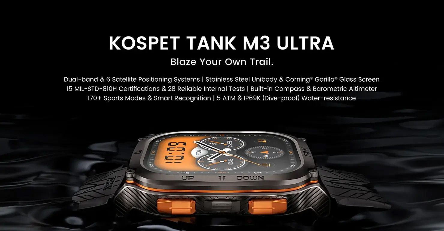 Kospet Tank M Ultra Smart Watch Price In Bangladesh