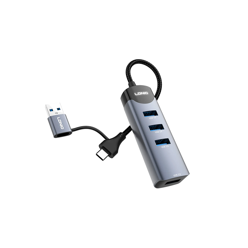 LDNIO DS-134UC 4-in-1 A C USB Hubs