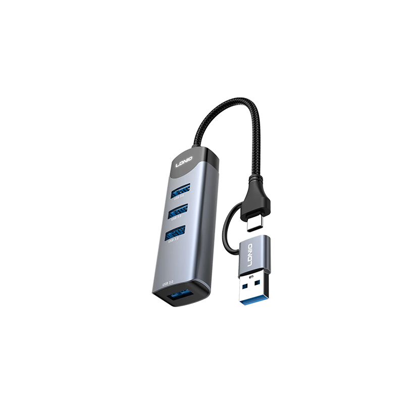 LDNIO DS-134UC 4-in-1 A C USB Hubs