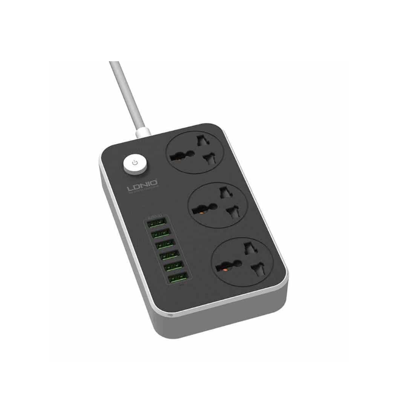 LDNIO SC3604 Defender Series 6 3 USB Power Multiplug