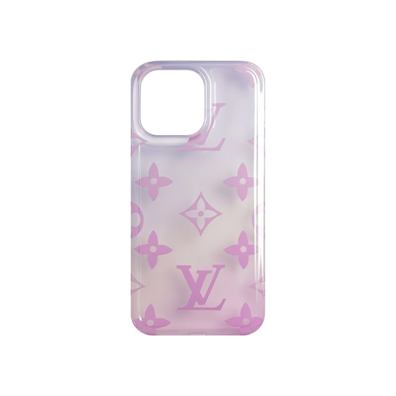 LV Flower Design Gradient Case for iPhone 14 Series