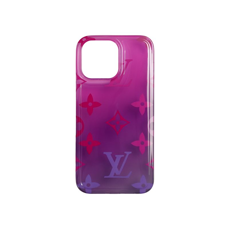 LV Flower Design Gradient Case for iPhone 14 Series