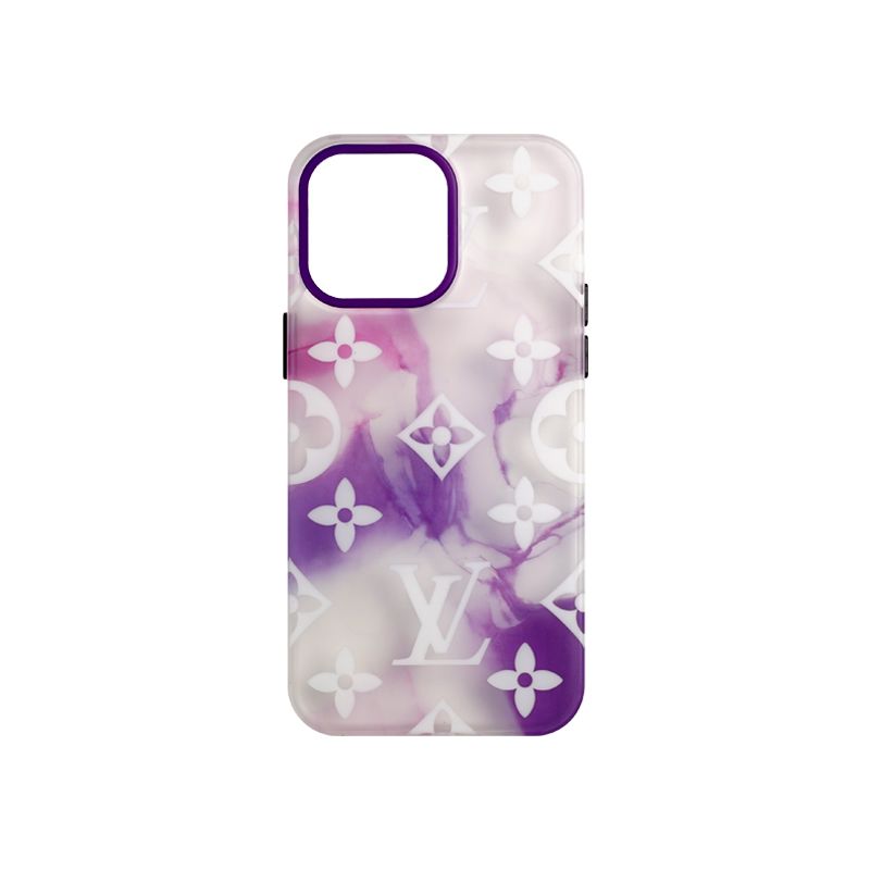 LV Flower Design Gradient Case for iPhone 14 Series