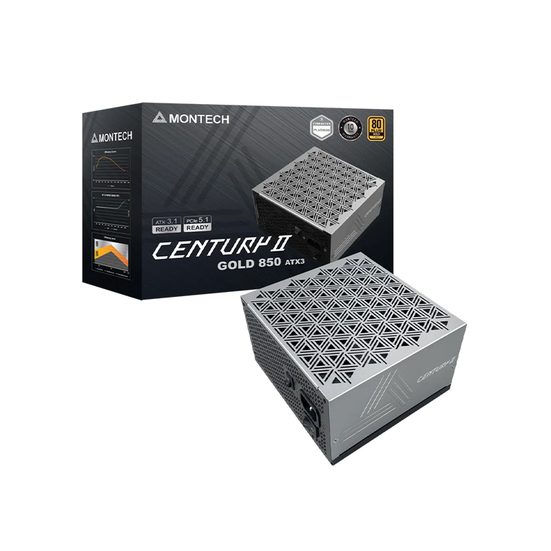 Montech Century II 850W ATX 80 Plus 3.1 Fully Modular Power Supply