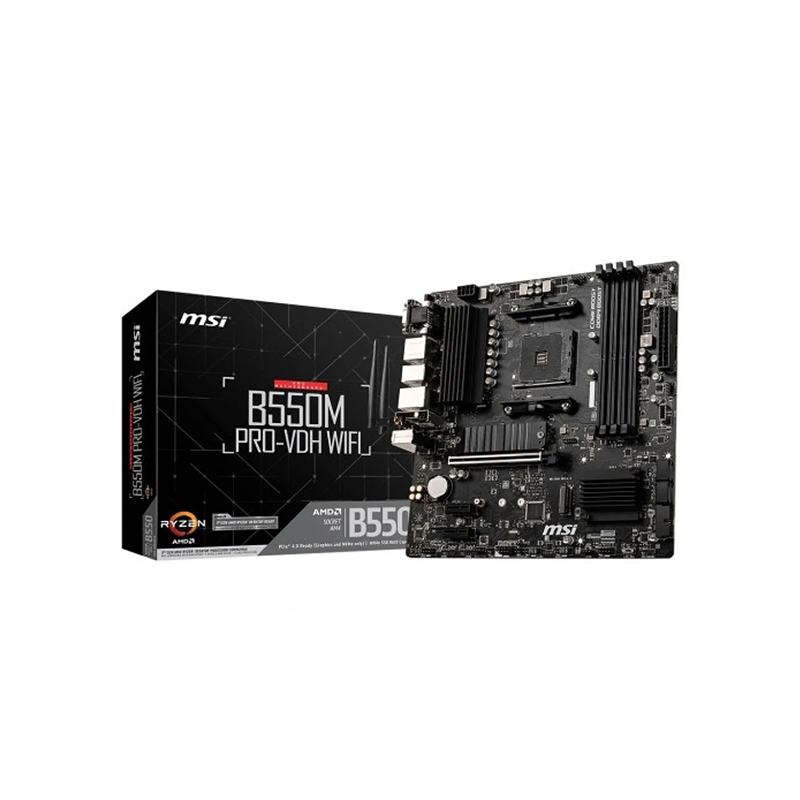 MSI B550M Pro-VDH AMD AM4 DDR4 Micro-ATX Motherboard