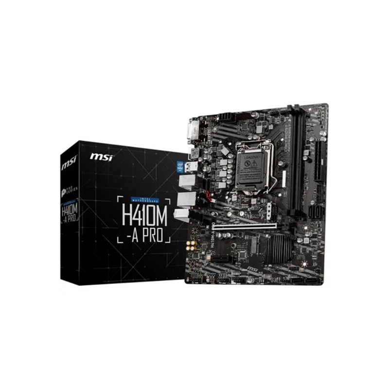MSI H410M-A PRO Intel 10th Gen Micro-ATX Motherboard