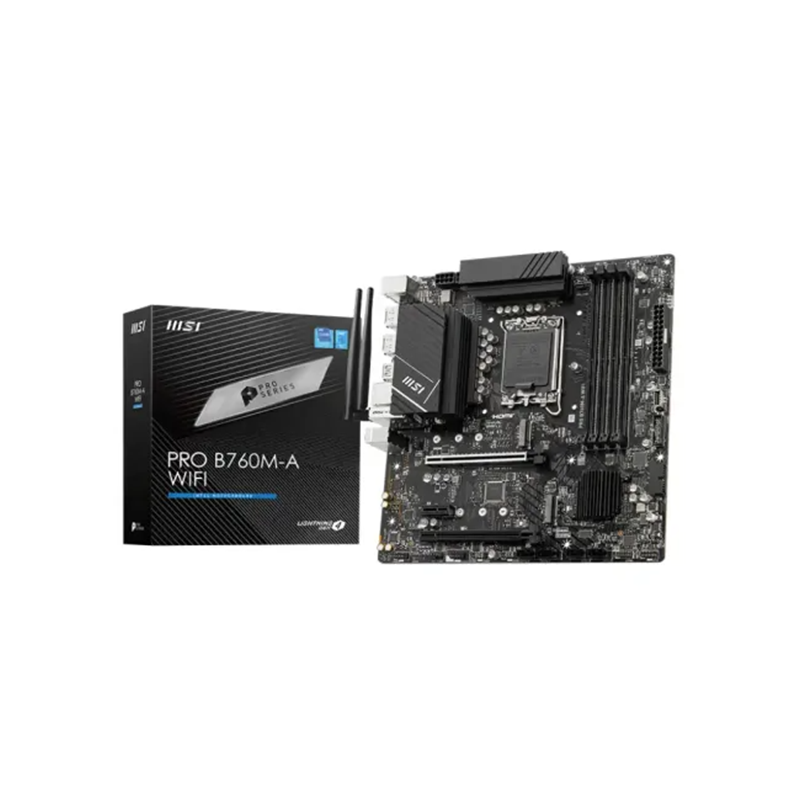 MSI PRO B760M-A WIFI DDR5 12TH 13TH GEN MOTHERBOARD