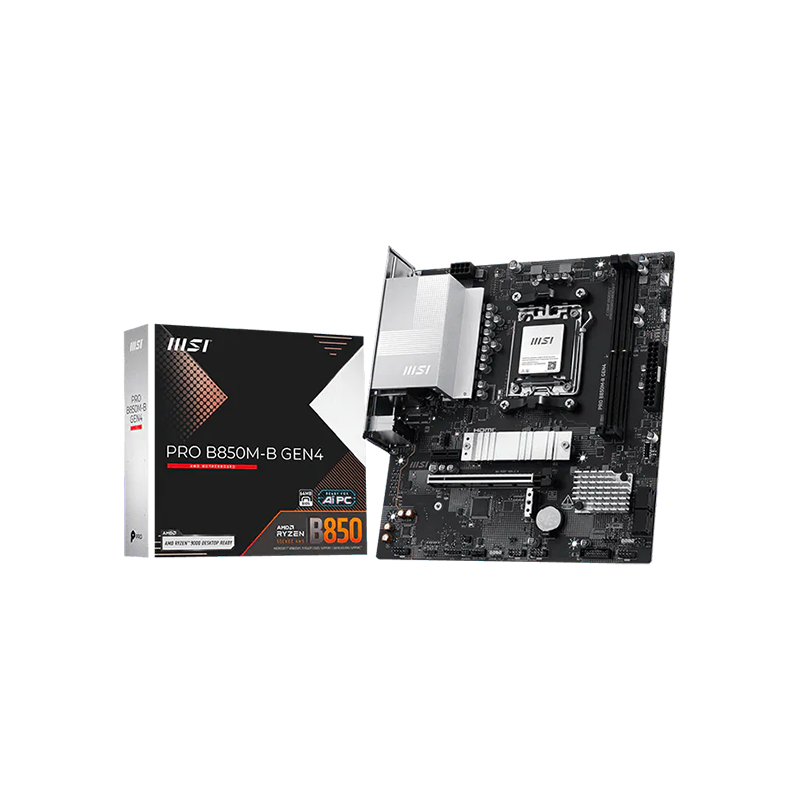 MSI PRO B850M-B GEN4 AM5 mATX Motherboard