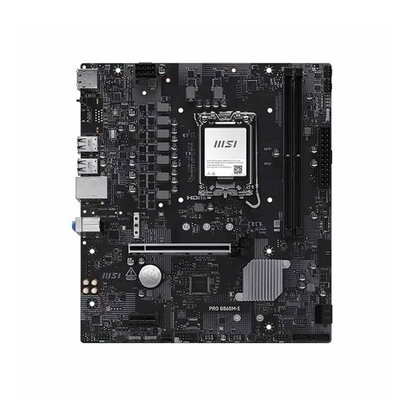 MSI PRO B860M-E DDR5 Intel Core Ultra LGA1851 Micro-ATX Motherboard