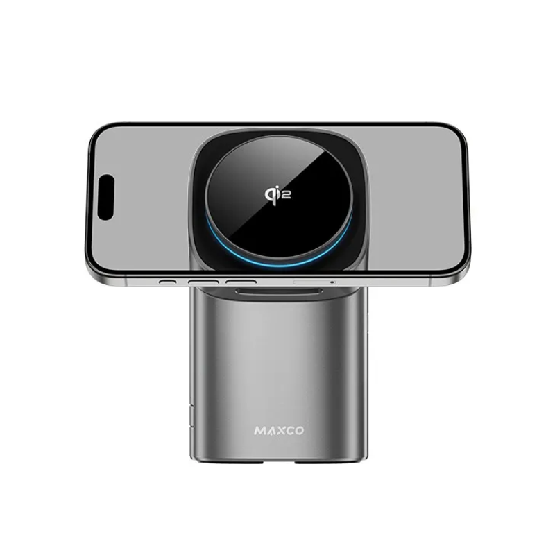 Maxco MW15 Geometry Qi2 3 in 1 Magsafe Wireless Charger - 15W
