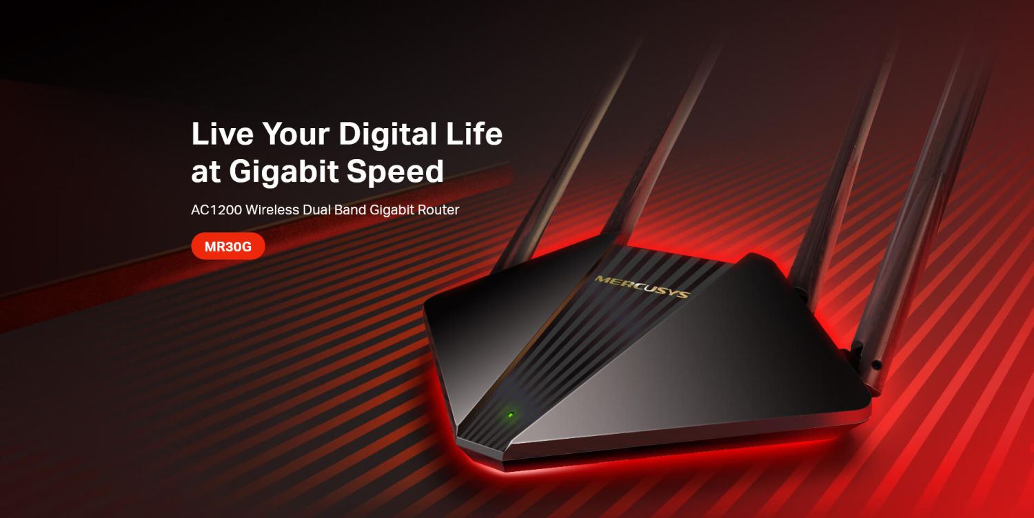 Mercusys MR30G AC1200 Wireless Dual Band Gigabit Router Price in Bangladesh