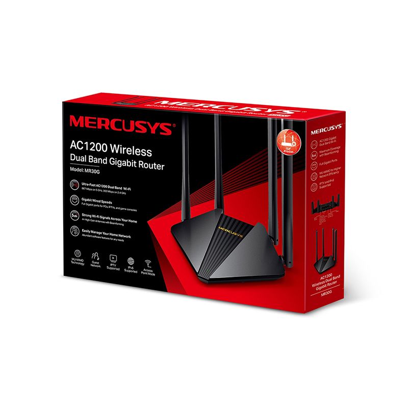 Mercusys MR30G AC1200 Wireless Dual Band Gigabit Router