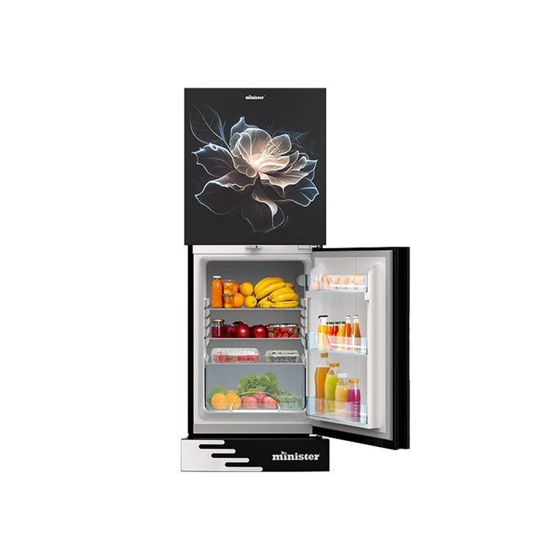 Minister M 266 Blue Marble Lotus Black Full Match Refrigerator