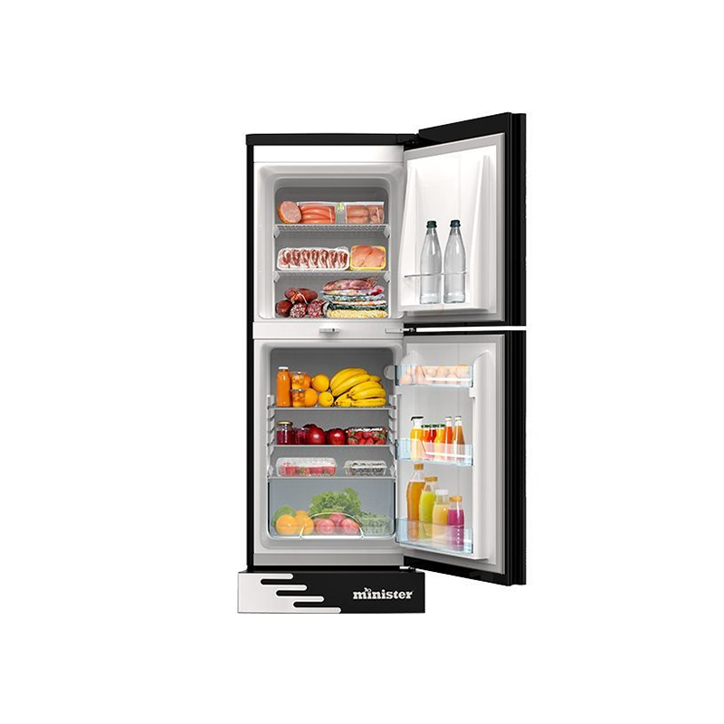 Minister M 266 Blue Marble Lotus Black Full Match Refrigerator