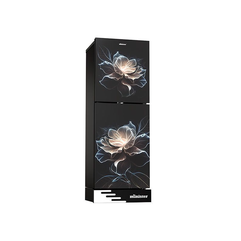 Minister M 266 Blue Marble Lotus Black Full Match Refrigerator