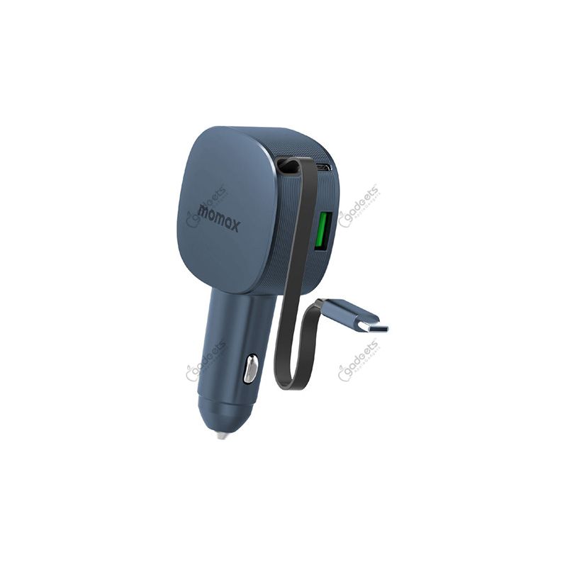 Momax 1 Move⁺ 2-Port Car Charger With Type-C Cable-60W