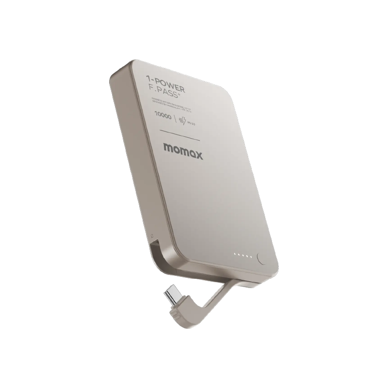 Momax 1-Power F.Pass Plus Magnetic Battery Pack with Built-in Cable