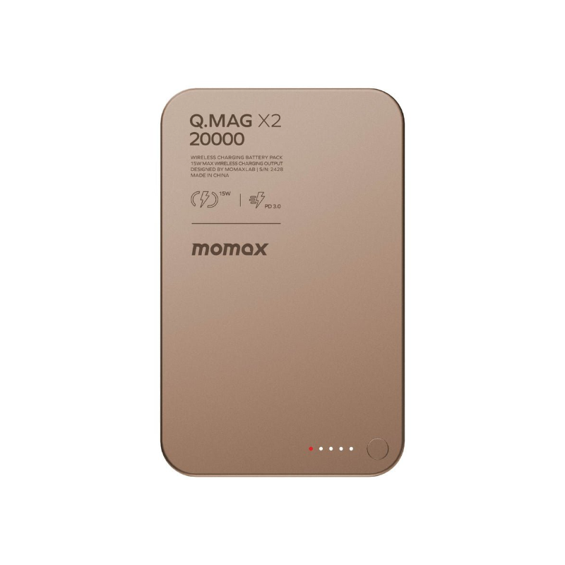 Momax Qmag X2 Magnetic Wireless Power Bank 20000mah