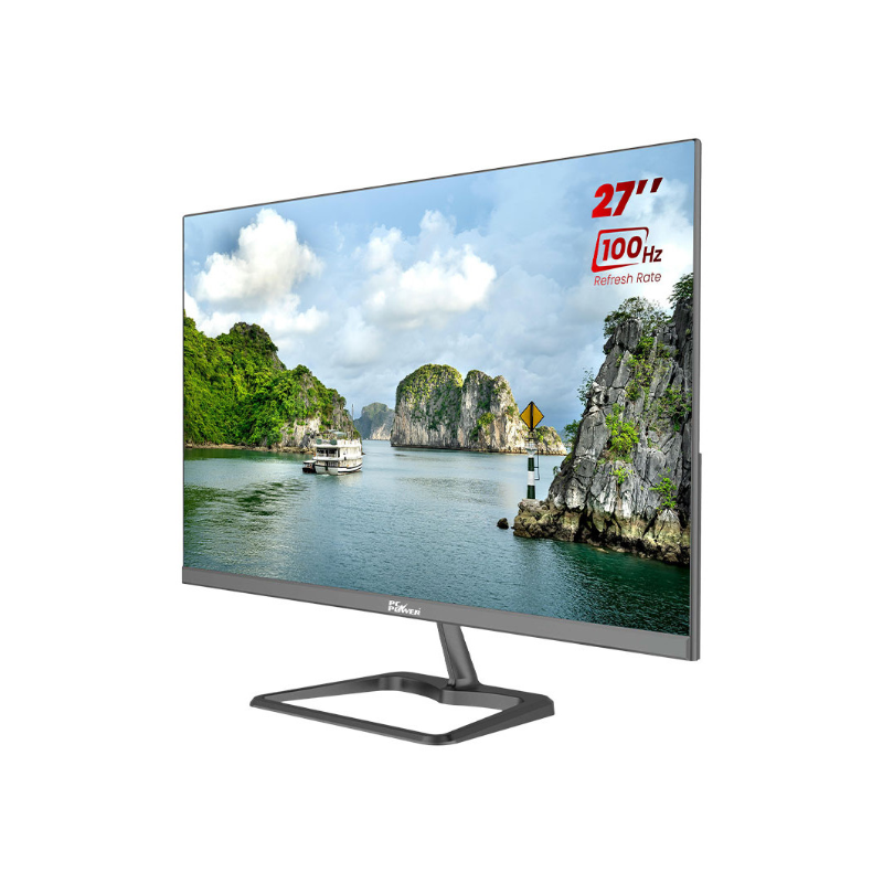 PC Power PCG27F100D 27 Inch FHD Display HDMI VGA Black Gaming Monitor