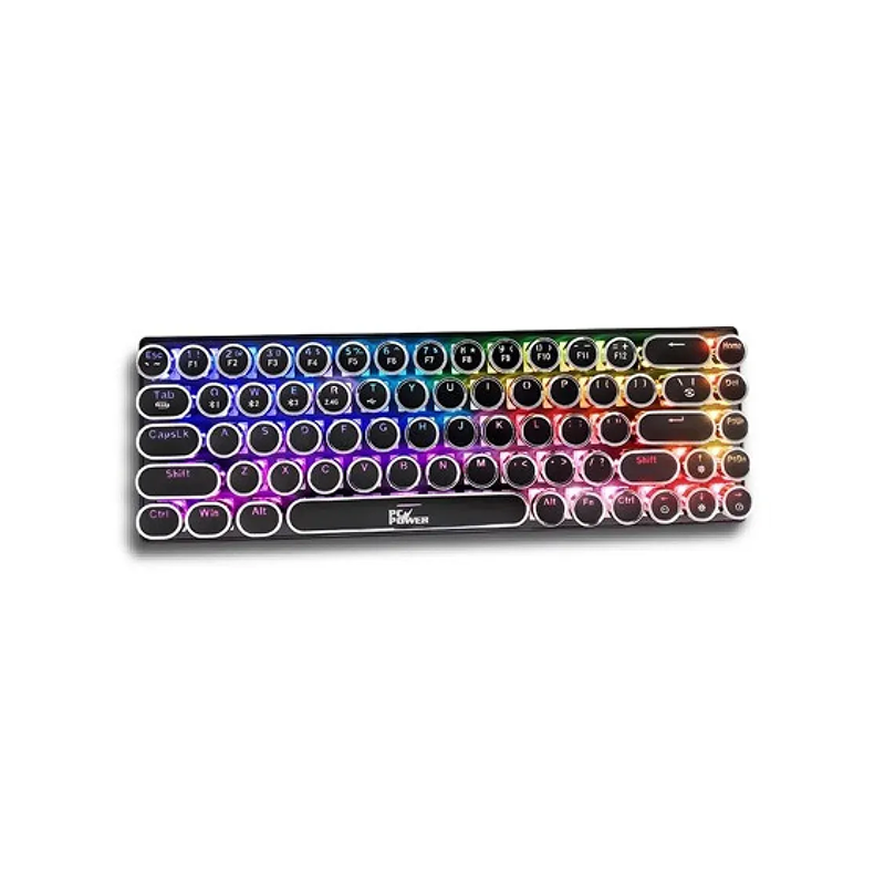PC Power PM68 Punk Mini Tri-Mode RGB Mechanical Keyboard