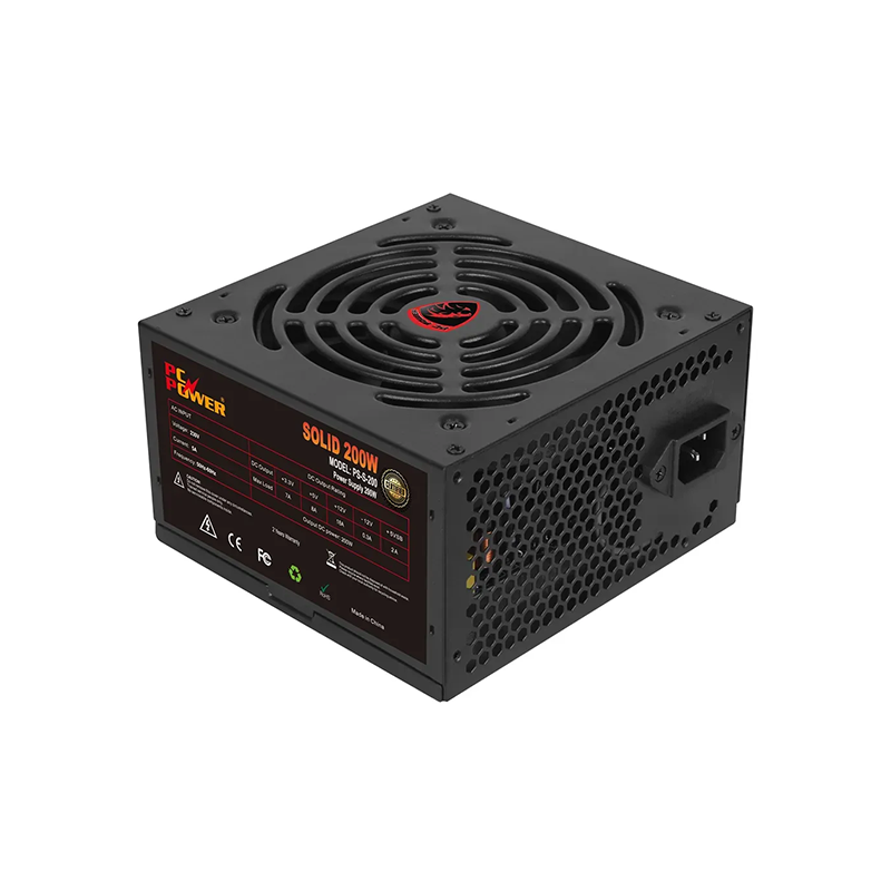 PC Power PS-S-200 200W ATX Non Modular Power Supply (Black)