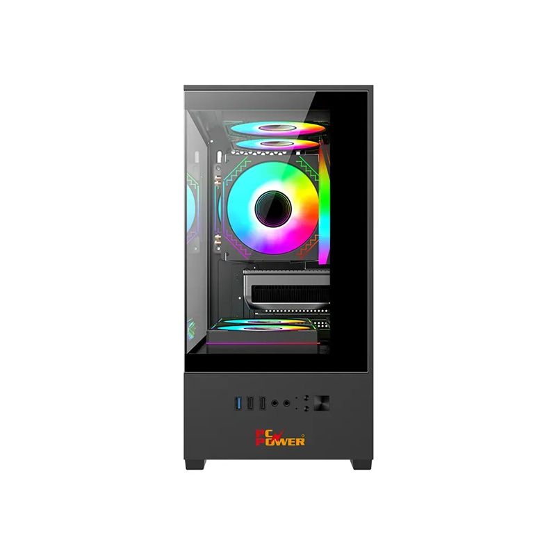 PC Power Ocean View m-ATX 3 ARGB Mid Tower Gaming Casing