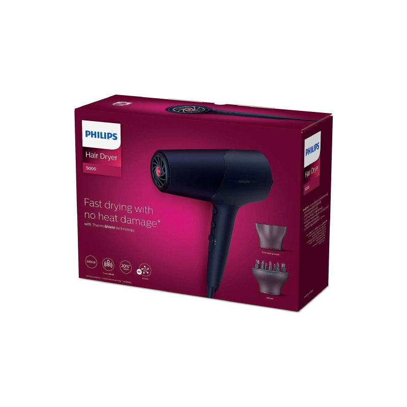 PHILIPS BHD510 00 ThermoShield Hair Dryer - 2300W