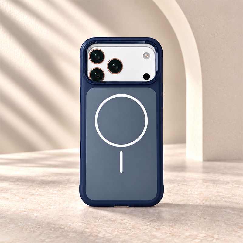 X-Level Magnetic Kickstand Textured Leather Case for iPhone 18 Series