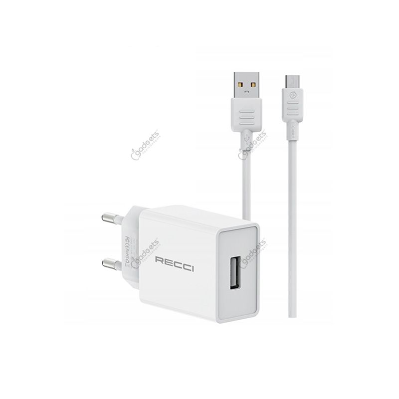 Recci RC58EM 2A USB to Micro Charger