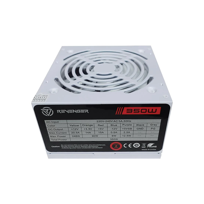 Revenger Lite Power 350W Non Modular 80 Plus Power Supply