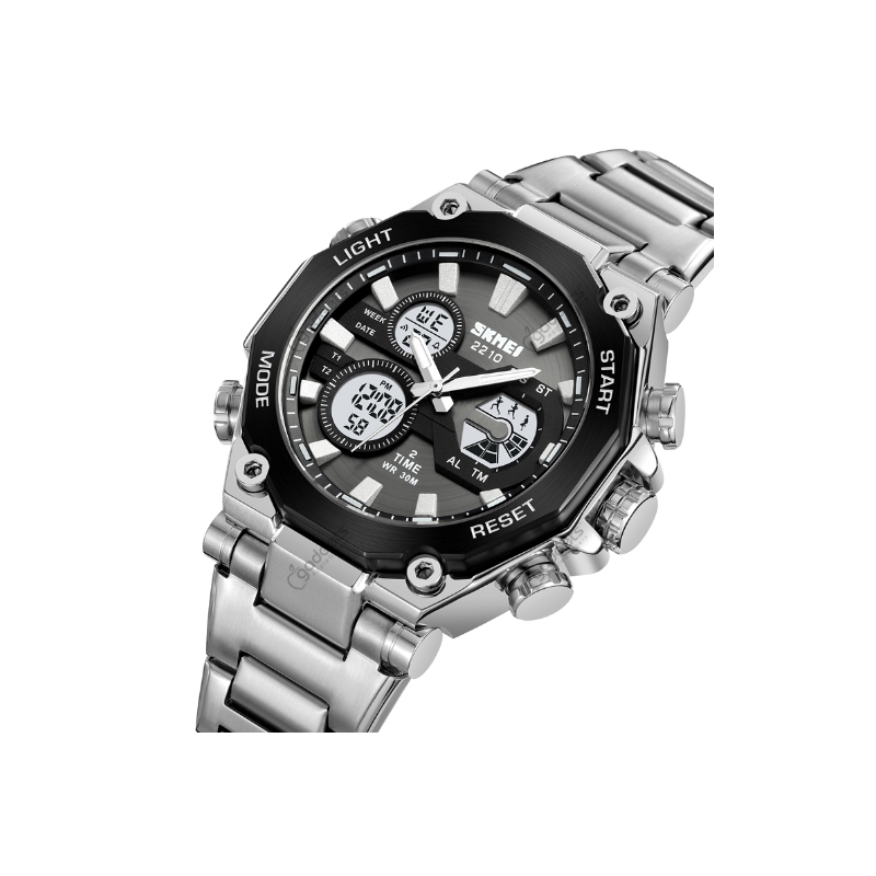 Skmei 2210 Dual Time Display Luxury Waterproof Mens Watch