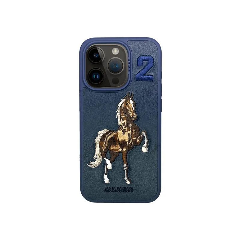 Santa Barbara Boris Series Genuine Leather Case for iPhone 15 Pro Max