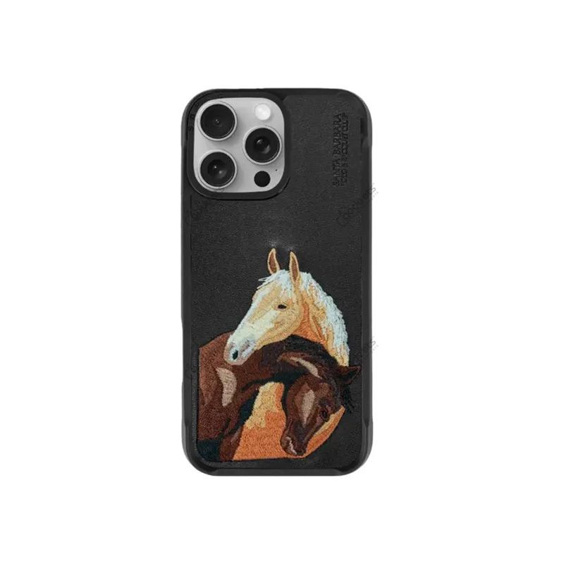 Santa Barbara Isidore Series Genuine Leather Case for iPhone 15 Pro Max