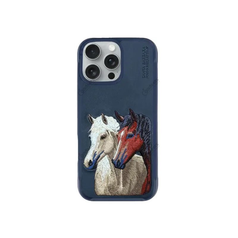 Santa Barbara Isidore Series Genuine Leather Case for iPhone 15 Pro Max