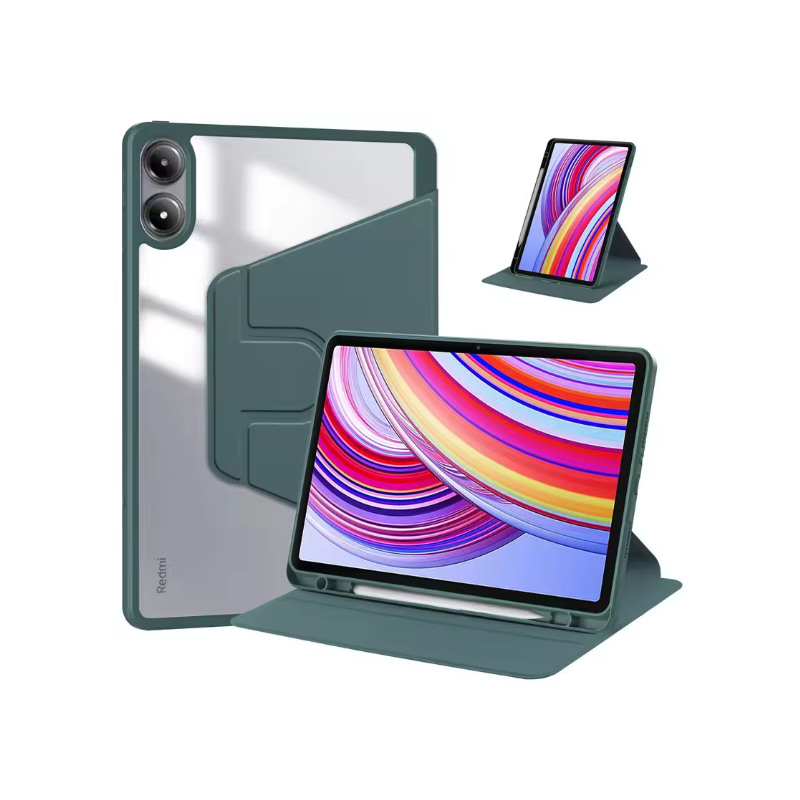 Smart Flip 360°Rotation with Pencil Holder Case For Xiaomi Tab