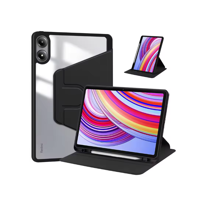 Smart Flip 360°Rotation with Pencil Holder Case For Xiaomi Tab